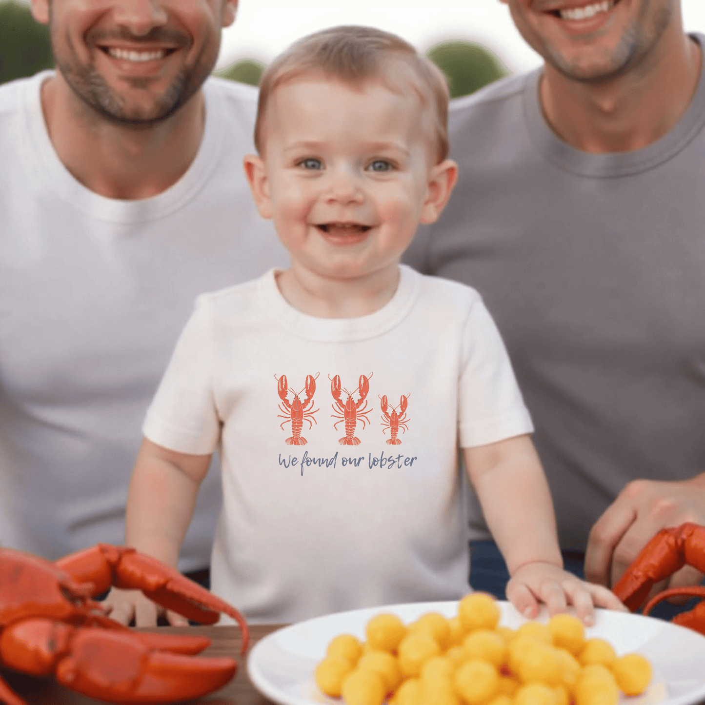 Baby graphic tee | We Found Our Lobster finn + emma