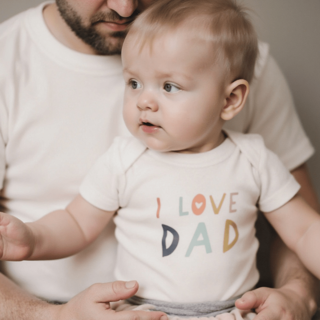 Baby graphic tee | love dad finn + emma