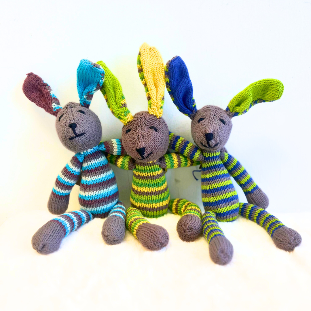 Baby Knit Buddy | 3 Bunny Gift Set finn + emma