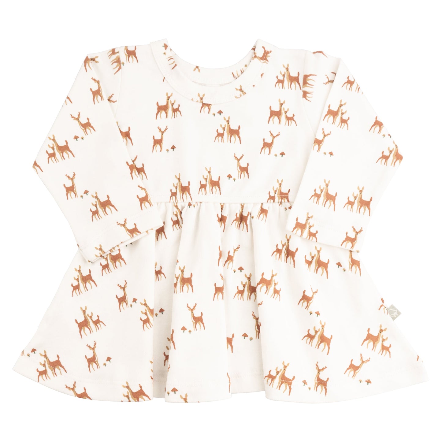 Baby long sleeve twirl dress | deer to my heart finn + emma