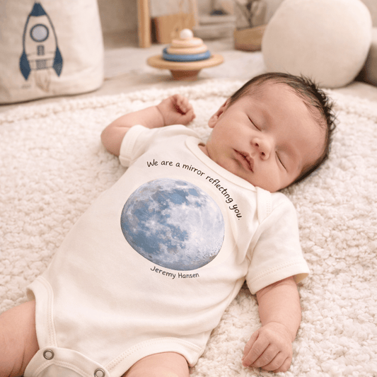 Baby graphic bodysuit |we are a mirror of you finn + emma