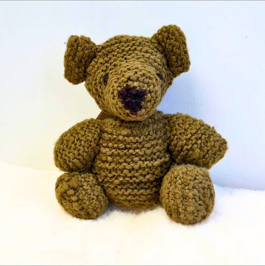 Baby Wool Knit Buddy | Lee the Olive Bear finn + emma