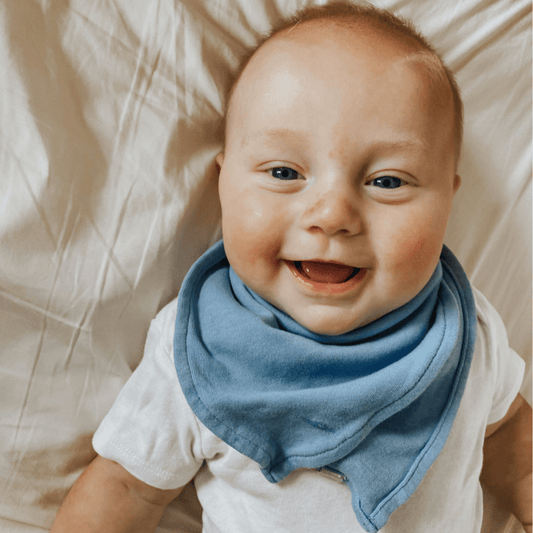 Baby basics bib | periwinkle blue Finn + Emma