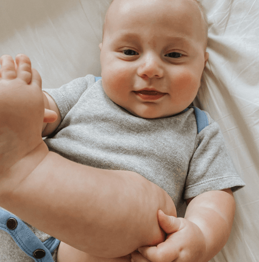 Baby colorblock gift set | periwinkle finn + emma