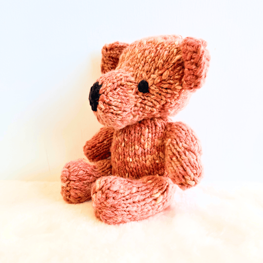 Baby Wool Knit Buddy | Pinky the Pink Bear finn + emma