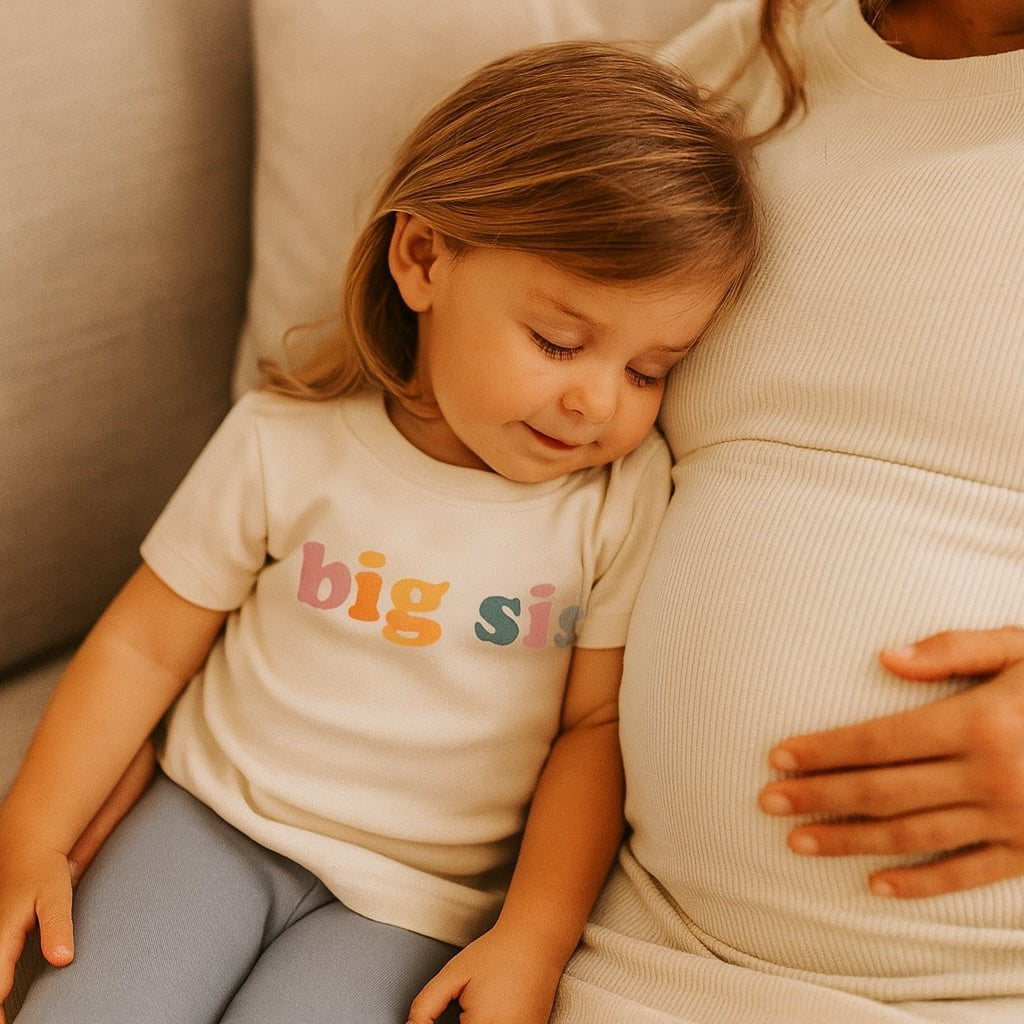 Baby graphic tee | big sis Finn + Emma