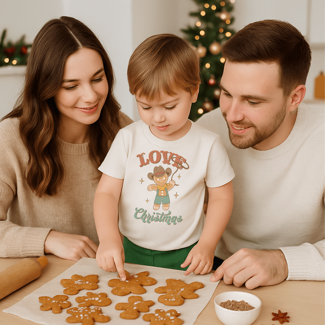 Baby graphic tee | christmas lasso finn + emma