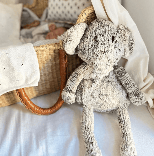Baby Wool Knit Buddy | Elliott the Elephant finn + emma