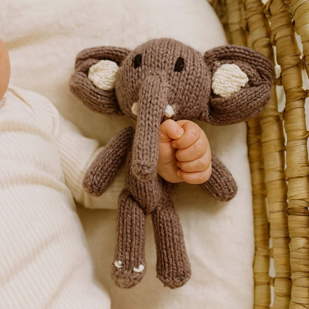 Baby Knit Buddy | Peanut the elephant finn + emma
