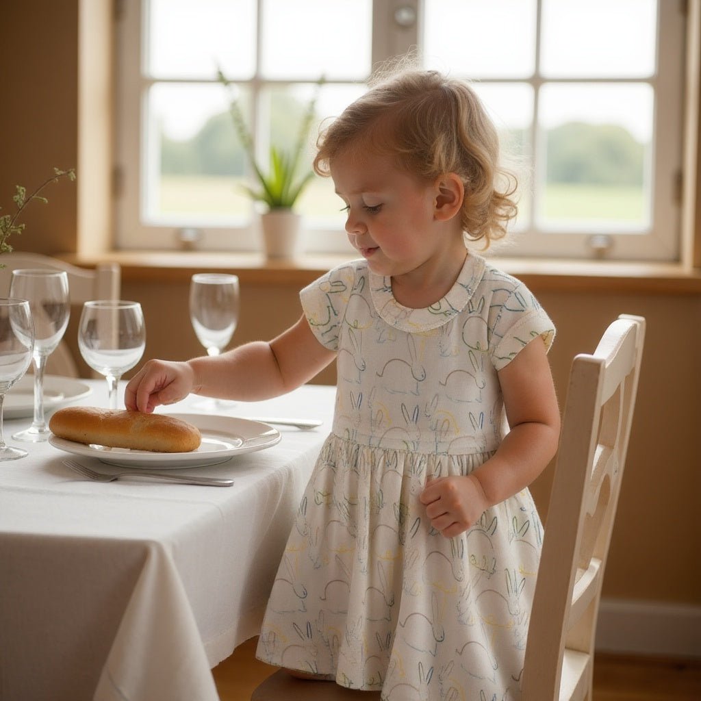 Baby short sleeve twirl dress | bunnies finn + emma