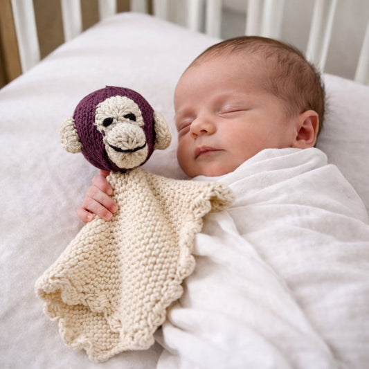 Baby knit lovie | Amos the Monkey finn + emma