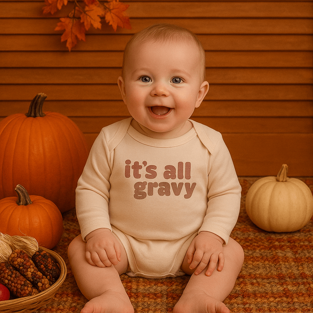 Baby graphic bodysuit | all gravy (long sleeve) finn + emma