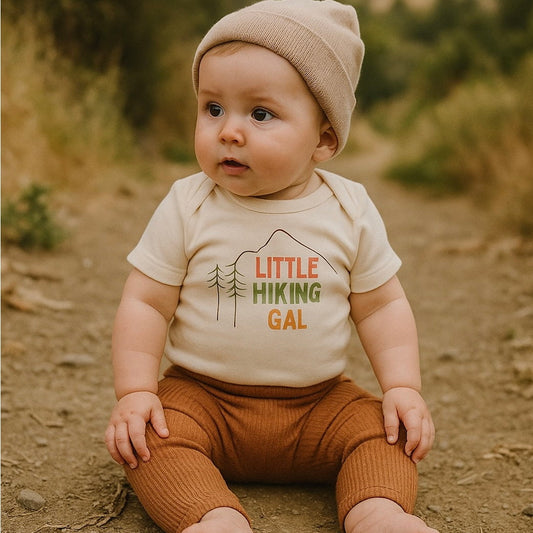 Baby graphic bodysuit | hiking gal finn + emma