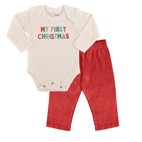 Baby gift set | my first christmas red finn + emma
