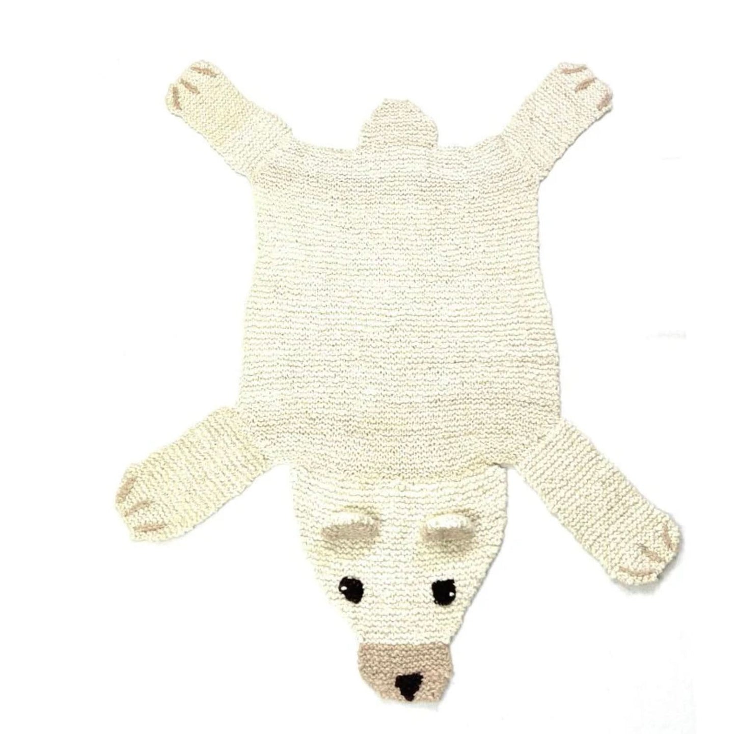 Baby Organic Wool Play Mat + Nursery Rug | Polar Bear finn + emma
