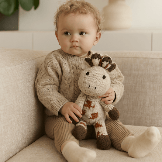 Baby Wool Knit Buddy | Gerald the Giraffe finn + emma