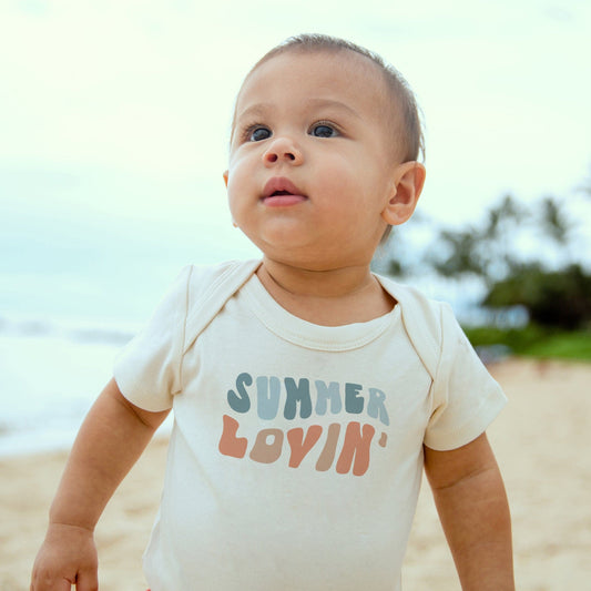 Baby graphic bodysuit | summer lovin finn + emma