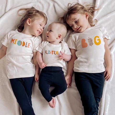 Baby graphic bodysuit | big autumn finn + emma