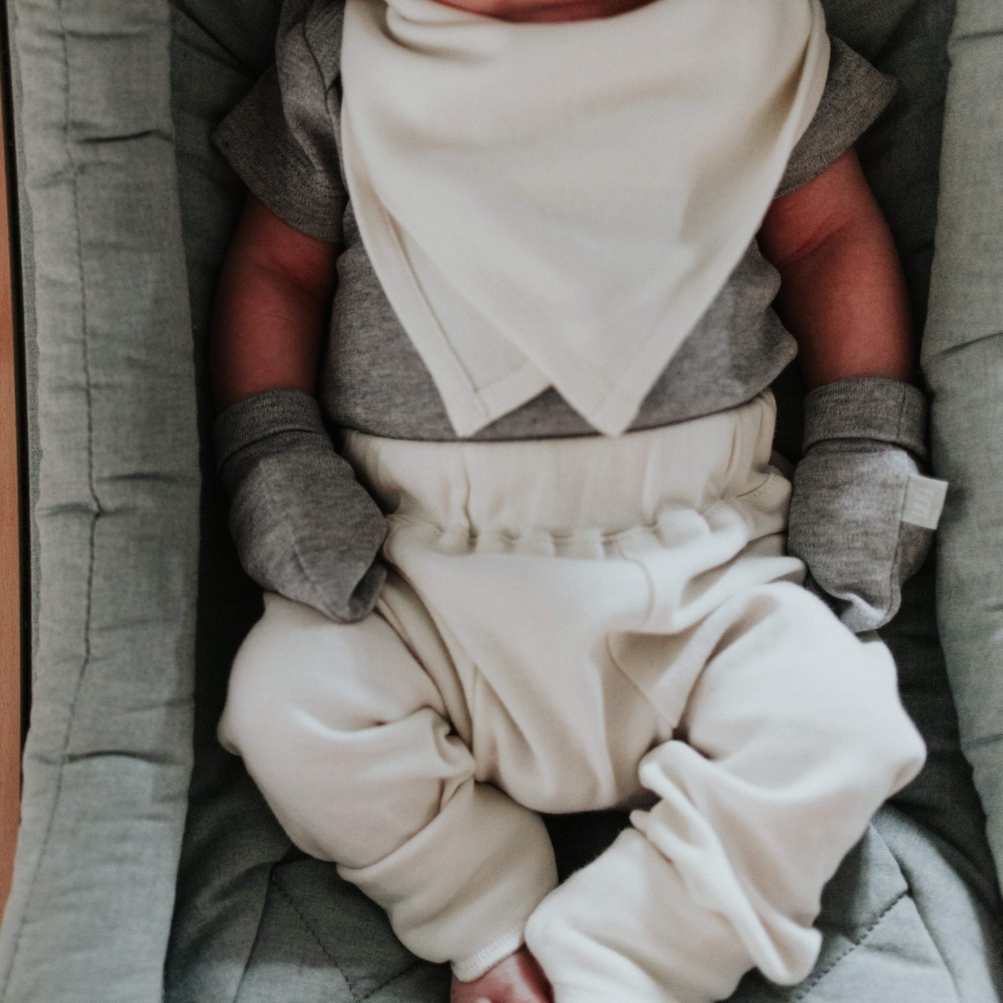 Baby mittens | heather gray Finn + Emma