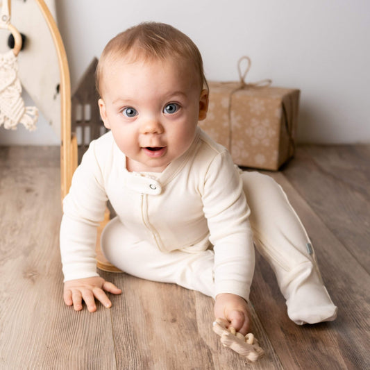 Baby footie | ivory finn + emma