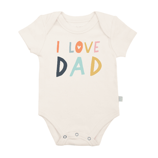 Baby graphic bodysuit | love dad finn + emma