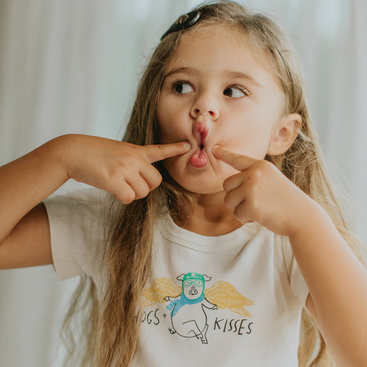 Baby short sleeve pajama set | hogs and kisses finn + emma