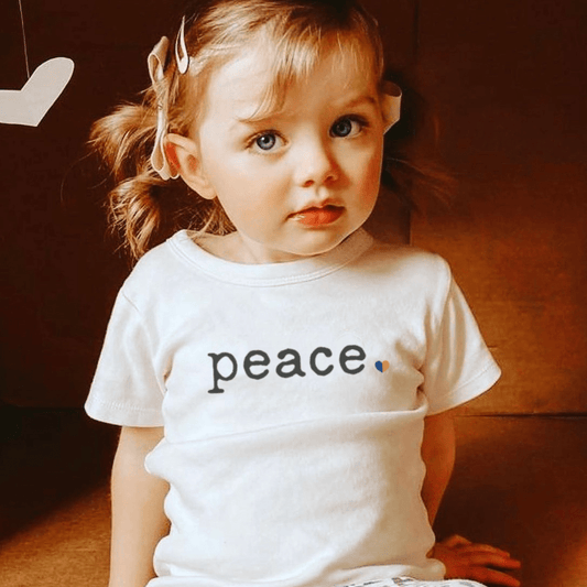 Baby graphic tee | peace finn + emma