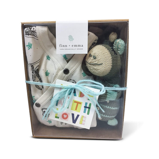 Baby gift wrapping Finn + Emma