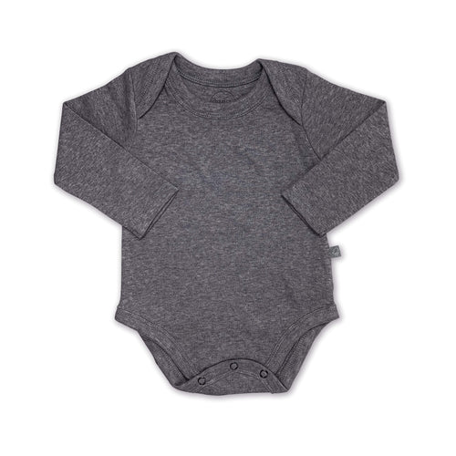 Baby basics long bodysuit | charcoal finn + emma