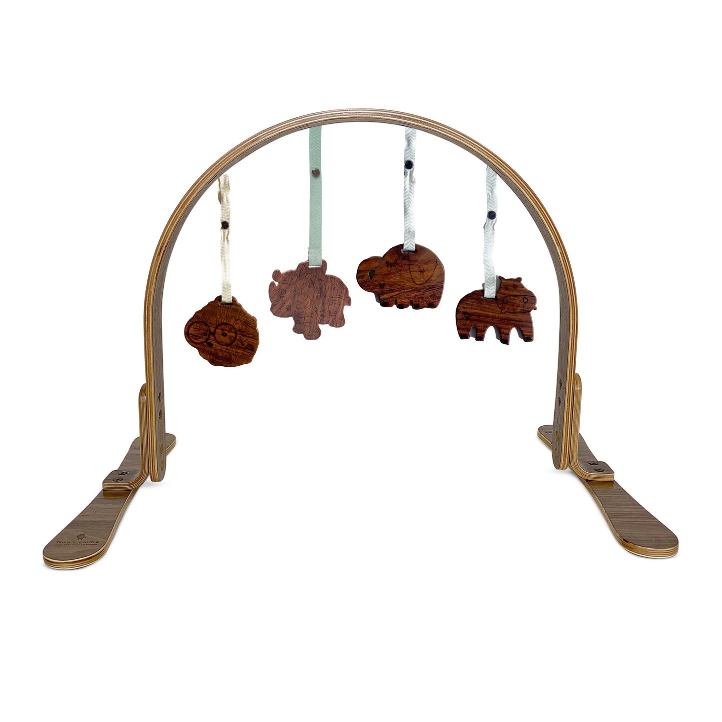 Baby play gym | all wood - dark jungle Finn + Emma