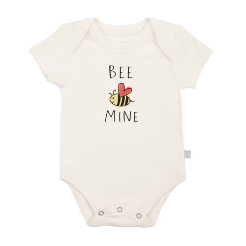 Baby graphic bodysuit | bee mine finn + emma