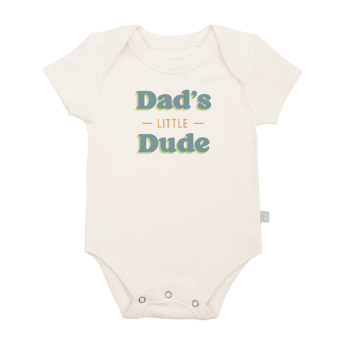 Baby graphic bodysuit | dads little dude finn + emma