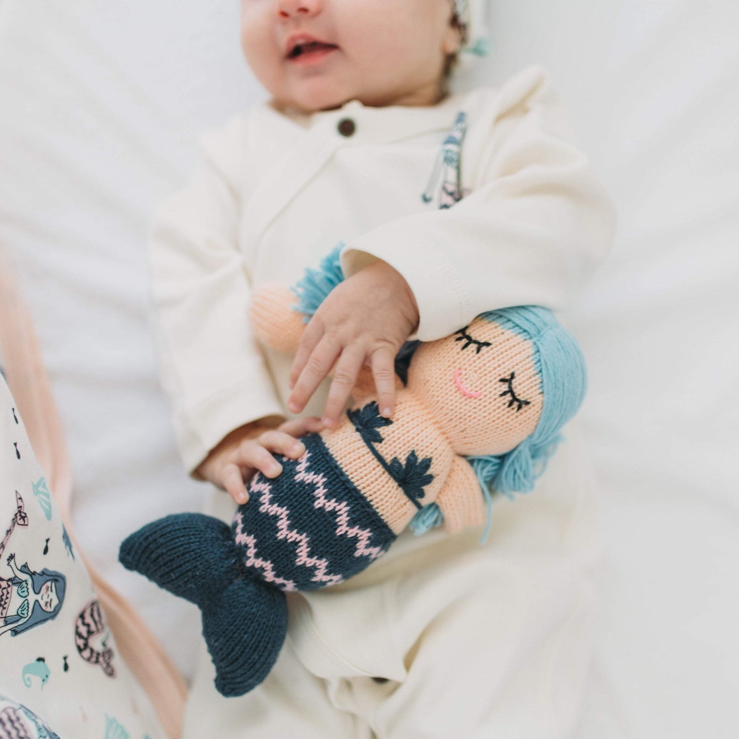 Baby rattle buddy | penelope the mermaid finn + emma