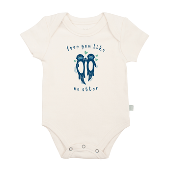 Baby graphic bodysuit | love you like no otter finn + emma