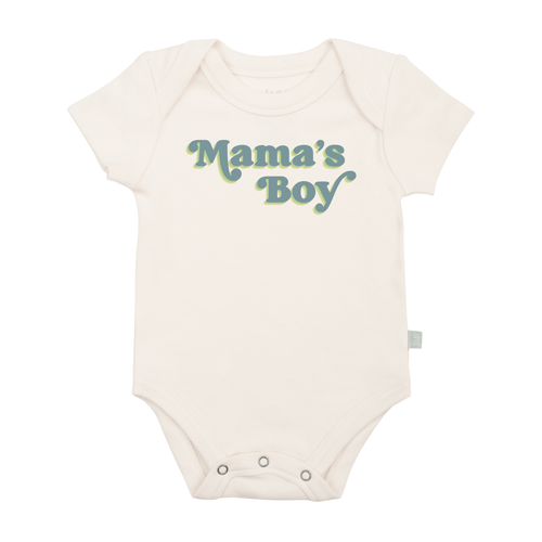 Baby graphic bodysuit | mamas boy finn + emma
