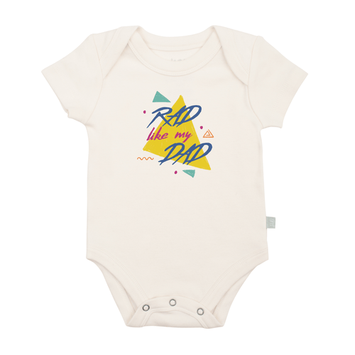 Baby graphic bodysuit | rad like my dad Finn + Emma