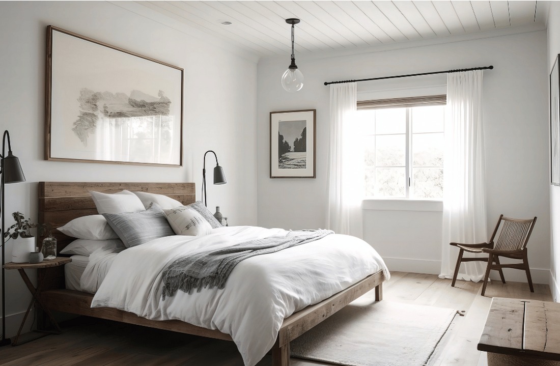 decluttered bedroom