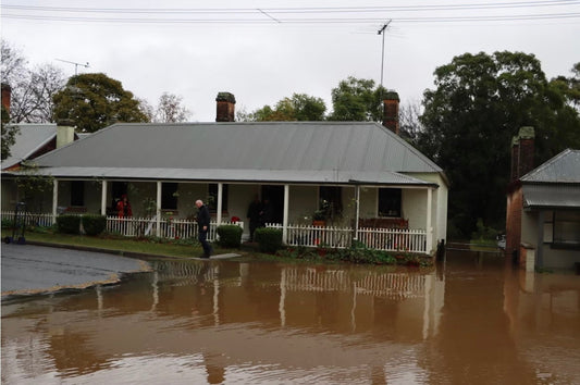 water flooded home