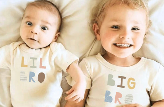 little bro onesie  big bro tee