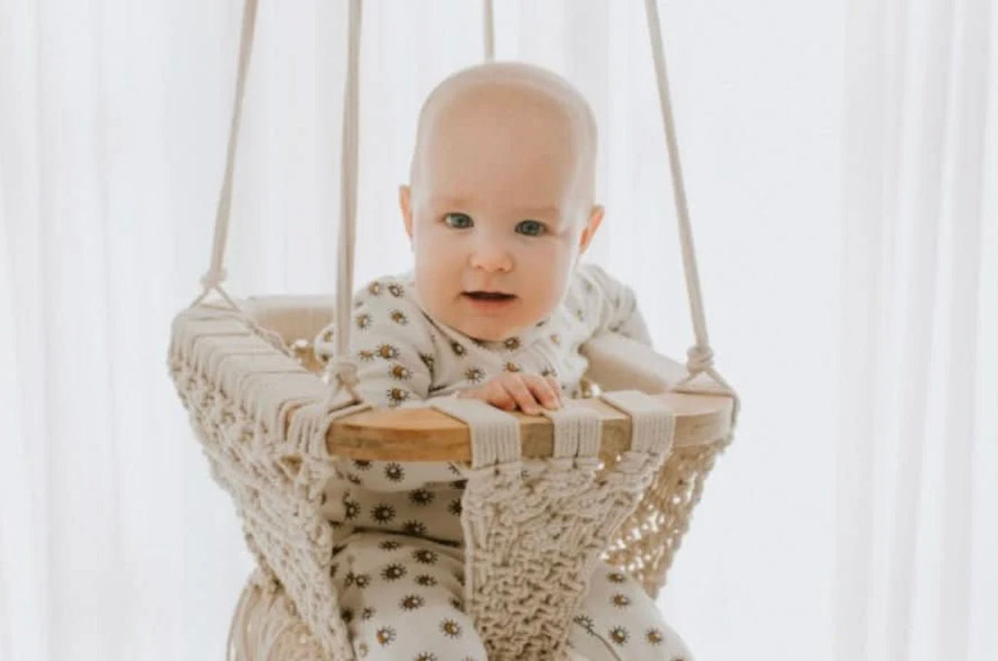 macrame baby swing