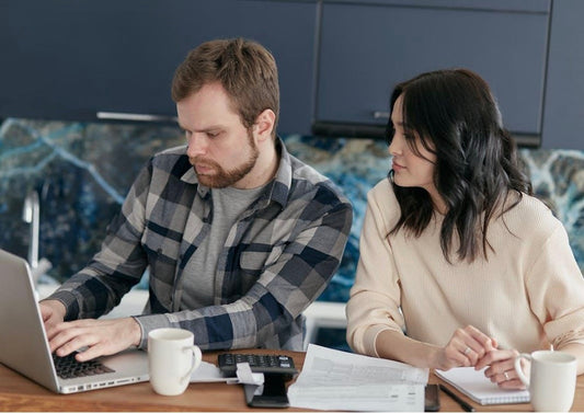parent on computer