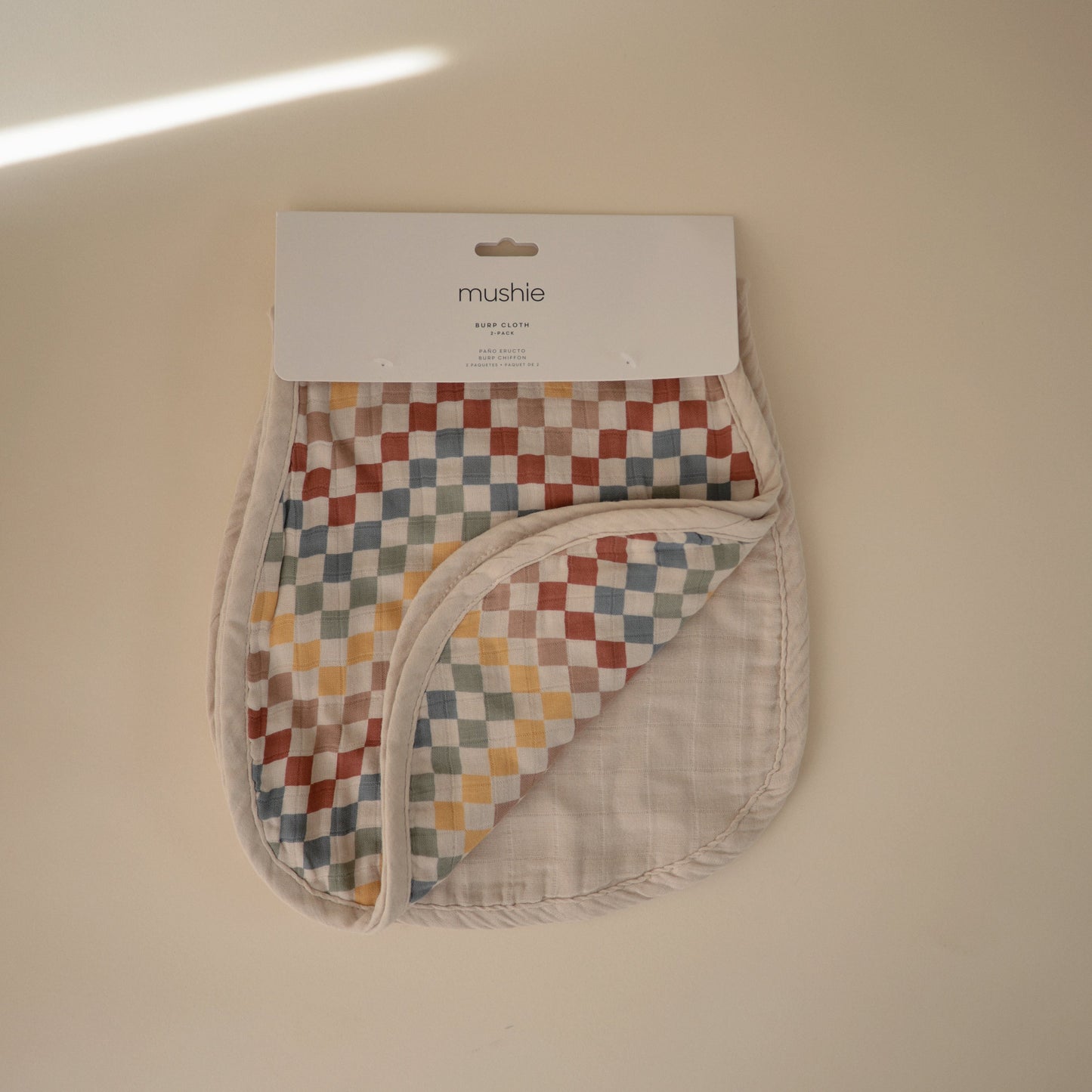 Baby Organic Cotton Muslin Burp Cloth 2-Pack Mushie