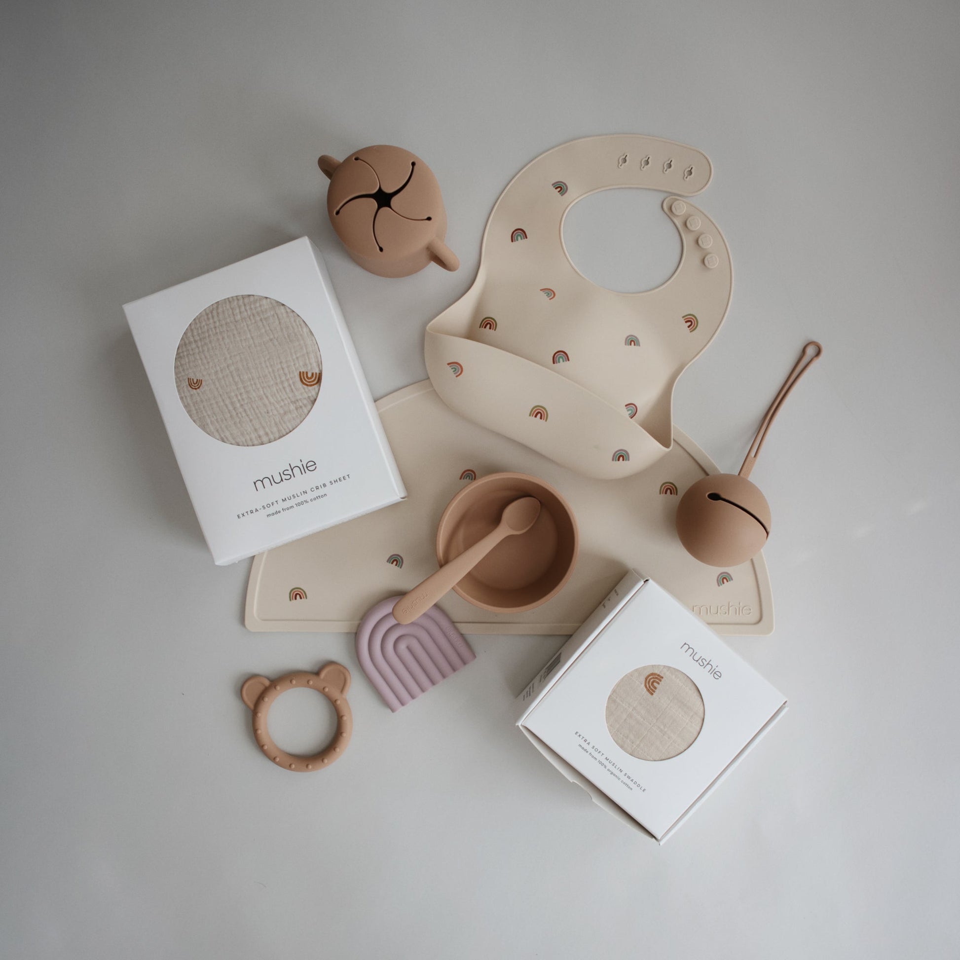 Baby Organic Cotton Muslin Swaddle Blanket Mushie