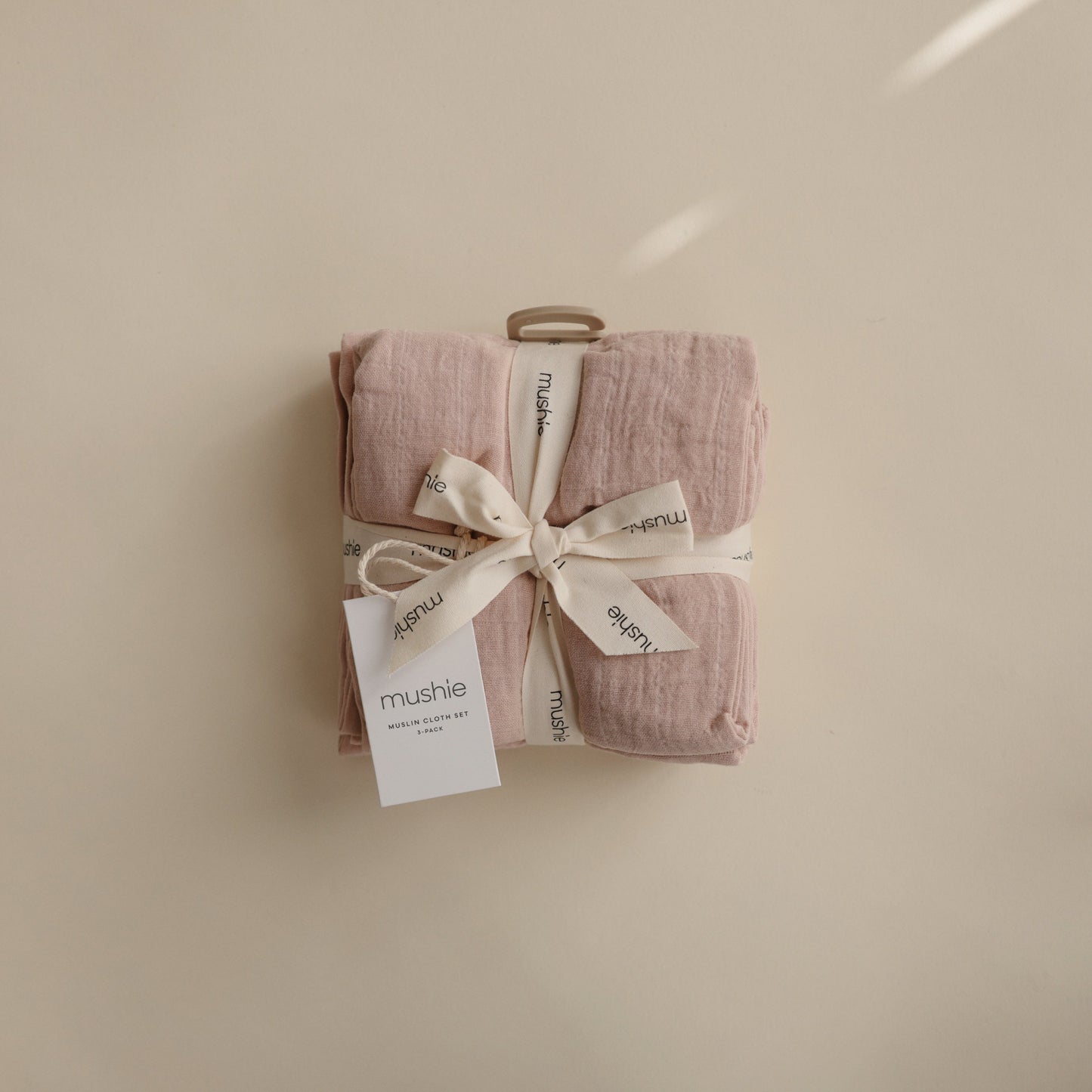 Baby Organic Cotton Muslin Cloths 3-Pack Mushie