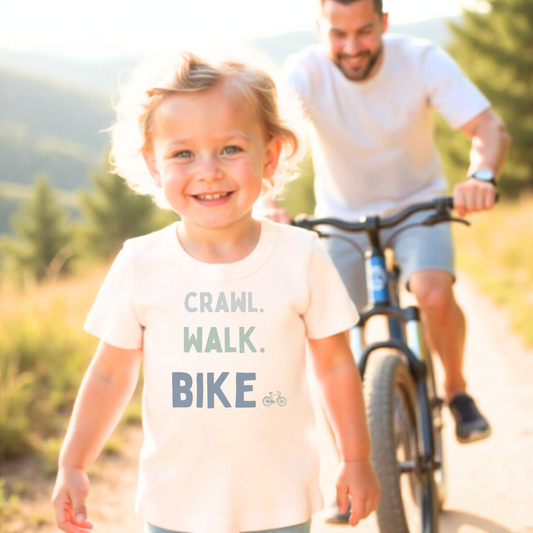 Baby graphic tee | crawl walk bike finn + emma