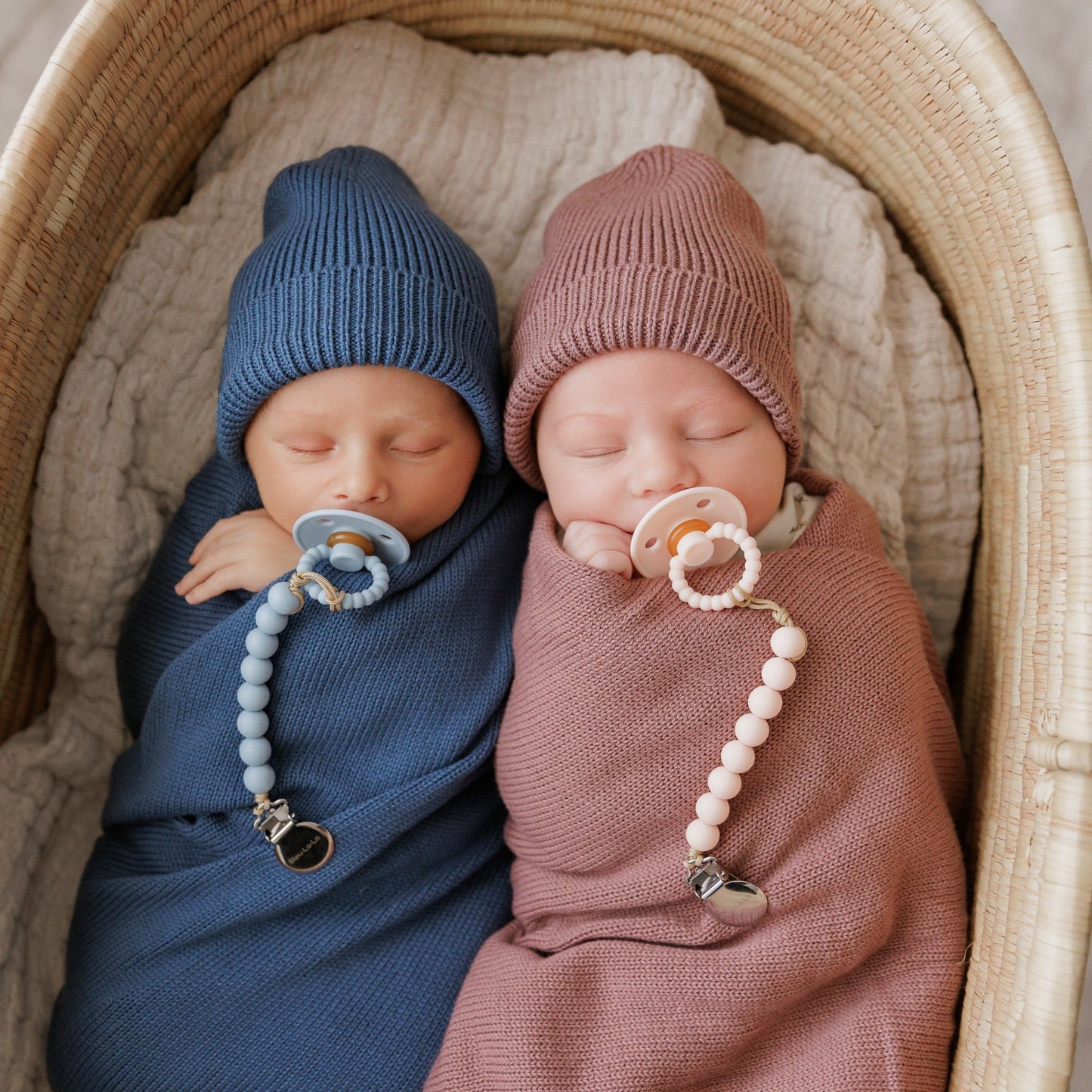 Baby Luladream Pacifier and Clip Sets Bleu La La