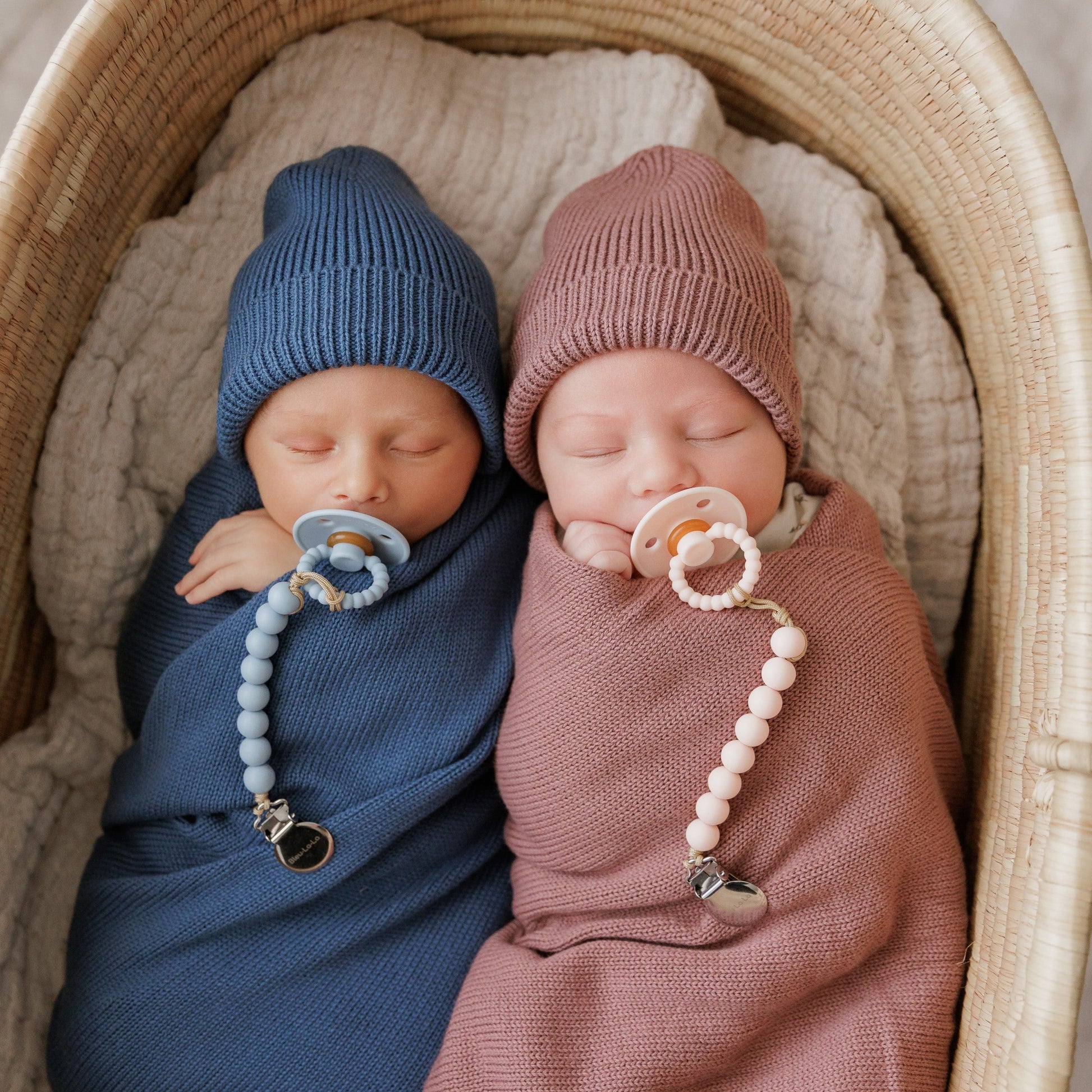 Baby Luladream Pacifier and Clip Sets Bleu La La