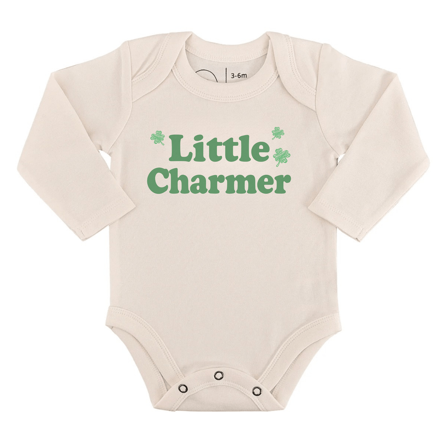 Baby long sleeve graphic bodysuit | little charmer finn + emma