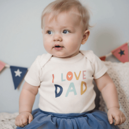 Baby graphic tee | love dad finn + emma