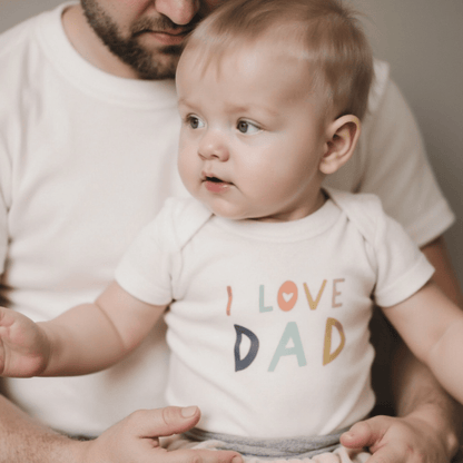Baby graphic tee | love dad finn + emma